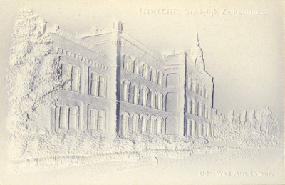 3881 Gezicht op de voorgevel van het Algemeen Ziekenhuis (Catharijnesingel 15) te Utrecht.N.B. Het adres ...